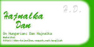 hajnalka dan business card